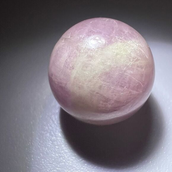 Kunzite Crystal Marble Sphere (7)‎ - Picture 6 of 9